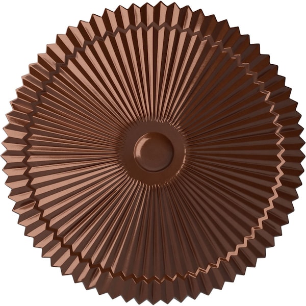 Ekena Millwork Shakuras Ceiling Medallion (Fits Canopies up to 5"), Hand-Painted Copper Penny, 24"OD x 3"P CM24SHCPS - main
